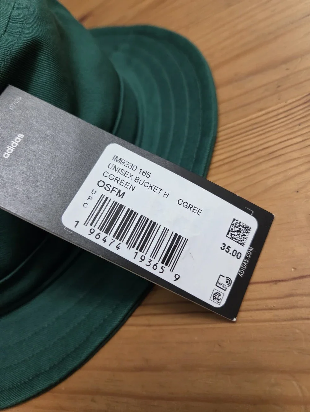 Adidas Solid  Bucket Hat with Circular Patch